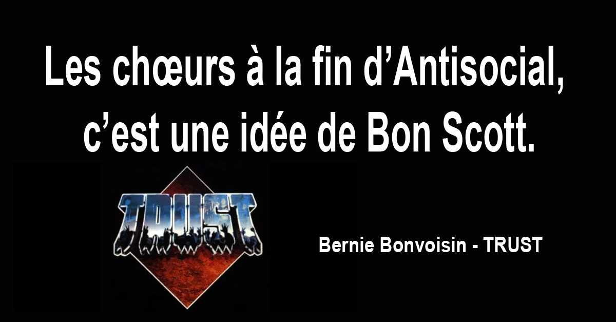 Bernie bonvoisin - Trust Bernie bonvoisin - Trust