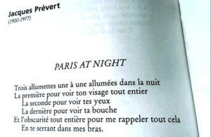Jacques Prévert - Paris at night